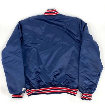 90s St Louis Cardinals Blue Jacket Back View