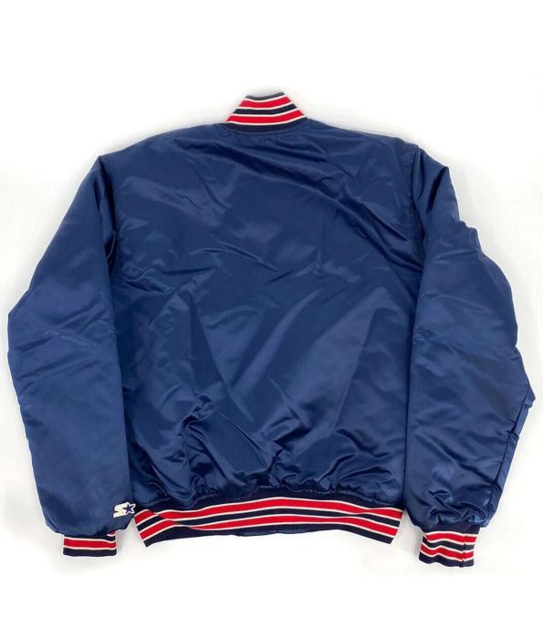 90s St Louis Cardinals Blue Jacket Back View