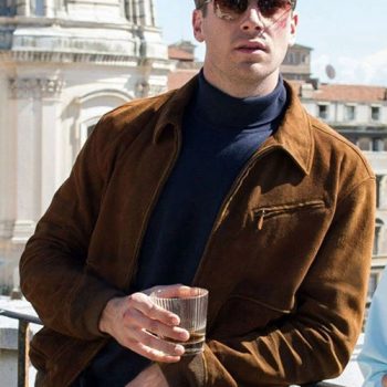 Armie Hammer's iconic leather jacket from The Man from U.N.C.L.E. in USA market