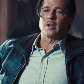 Iconic leather jacket worn by Brad Pitt in Babylon in USA