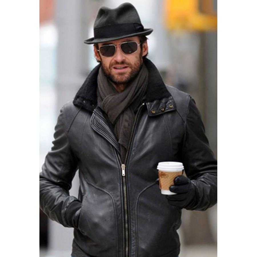 ghdf Stylish Hero Black Leather Jacket for Men in USA