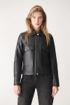 Sleek and Stylish: JULIET Black Sport Leather Jacketin USA market