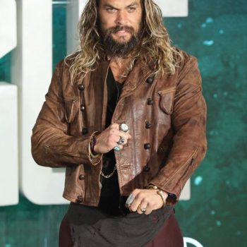 Justice League movie: Aquaman's worn distressed jacket in France style
