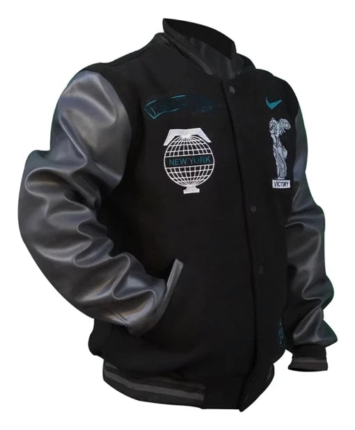 Tiffany-and-Co-Nike-Jacket-Rightside LeBron James classic varsity jacket for fans in France style