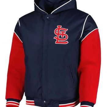 St. Louis Cardinals navy red hoodie jacket in USA