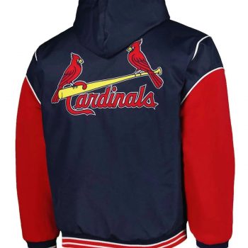 Cardinals hooded satin baseball jacket in USA
