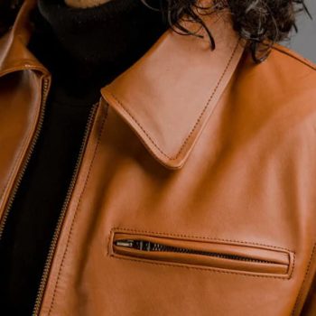 brown leather jacket for men in USA