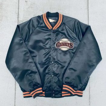 1990’s San Francisco Giants navy satin bomber jacket in USA