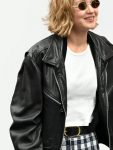 Gigi-Hadid-2024-Paris-Fashion-Week-Leather-Jacket
