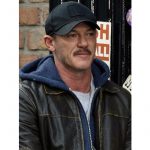 5lbs-Of-Pressure-Luke-Evans-Brown-Leather-Jacket-front