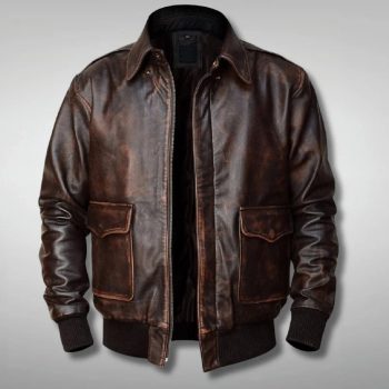 Front View A2 Aviator Flight Jacket