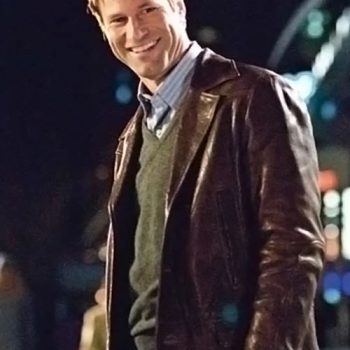 Love Happens actor in a classic trench coat in United State