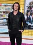 Aaron Taylor Johnson rocks a trendy leather jacket in USA style
