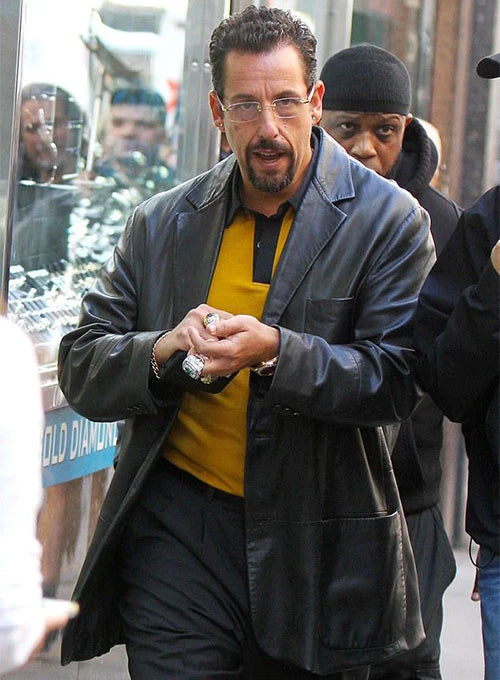 adamsandleruncutgemsleatherblazer_2 Stylish Leather Blazer Worn by Adam Sandler in German market