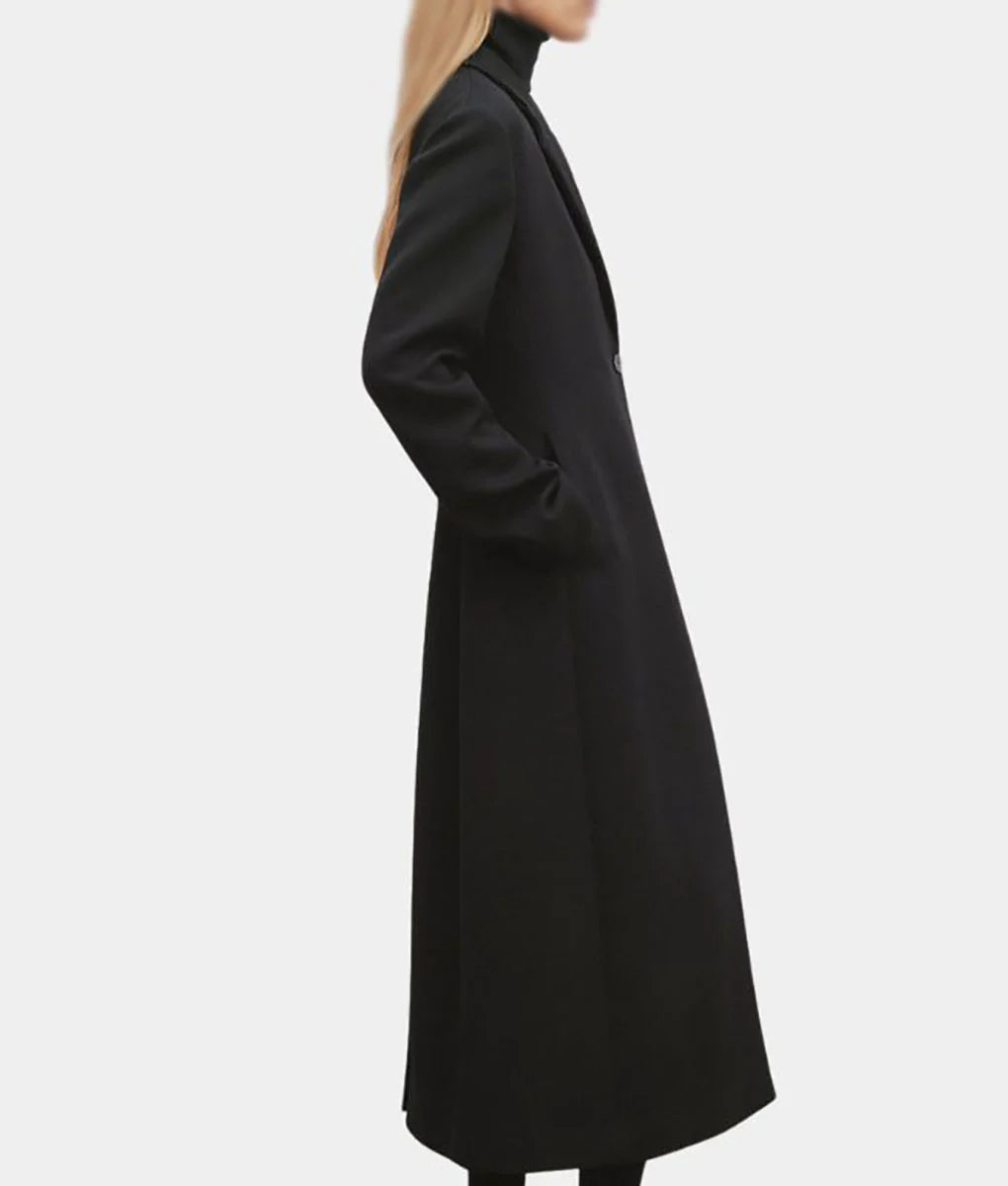 Agatha-Darkhold-Diaries-Kathryn-Black-Coat-1 Agatha All Along 2024 Kathryn Hahn black coat style in American style