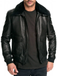 AirForceLeatherBomberJacketFurrCollar