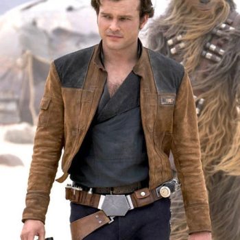 Alden Ehrenreich Solo leather jacket
