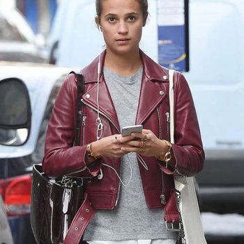 Gots tom Lorenzo leather jacket as seen on Alicia Vikander in United state market