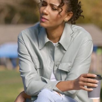 Greta Onieogou Flaunts Edgy Style in Leather Shirt – All American Series in USA market