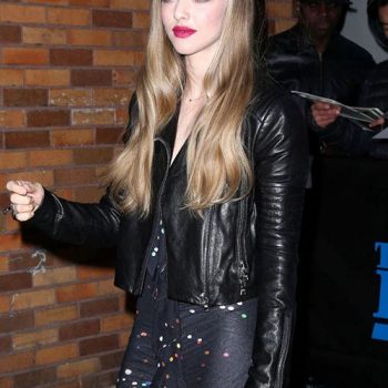 Amanda Seyfried Rocks Edgy Leather Jacket with Style in USA market