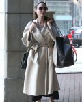 Angelina Jolie's elegant wool coat by The Jackets Seller in USA amrket