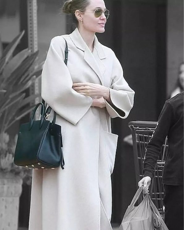 Angelina Jolie Wool Coat: A timeless fashion statement from The Jackets Seller in United state market