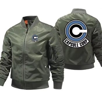 Anime capsule bomber jacket with graphic design in USA