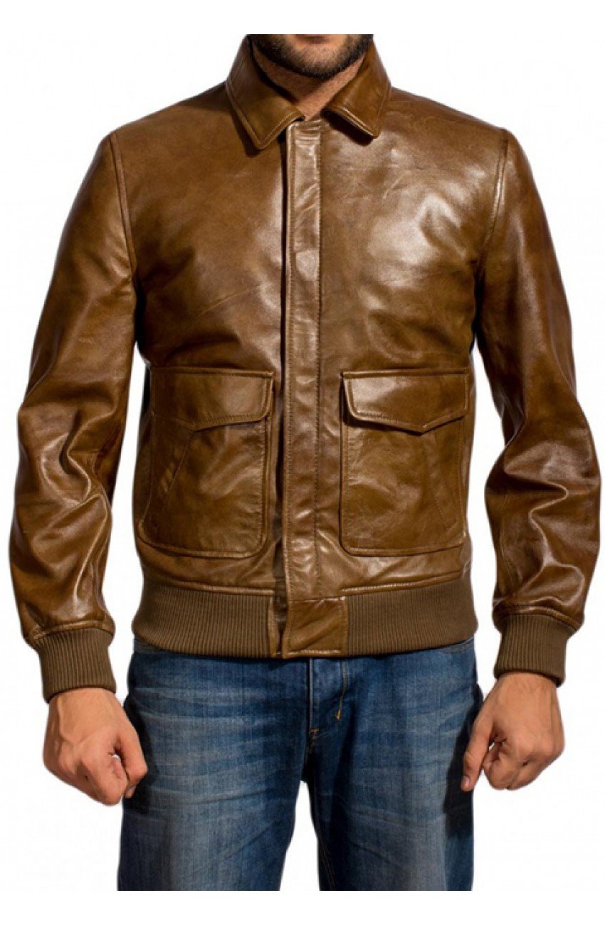 56457 front view Ansel Elgort Leather
