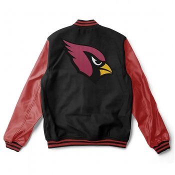 Men’s Black and Burgundy Varsity Jacket - Arizona Cardinals