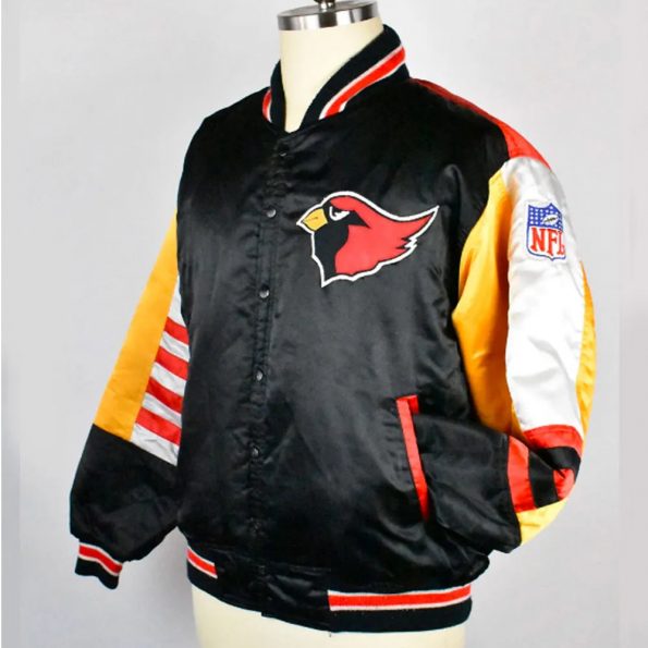 Men's Varsity Satin Jacket - Arizona Cardinals
