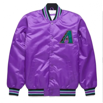 Arizona Diamondbacks Purple Classic Satin Jacket