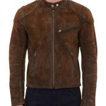 Men's Suede Jacket from Arrow Season 3 in France style