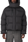Ash black puffer jacket with quilted design in USA