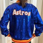 Shop Astros Sequin Glitter Bomber Jacket | Women and Men Jacket