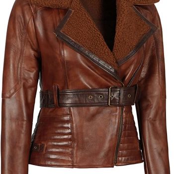 Cow leather jacket for womenn