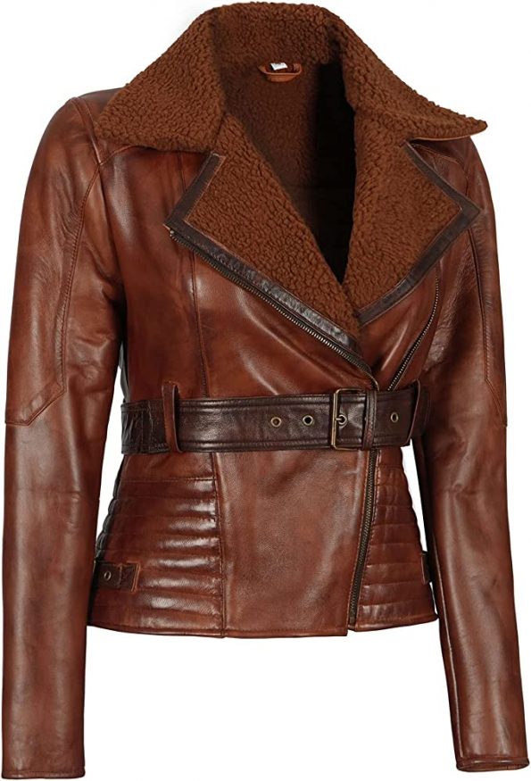 Cow leather jacket for womenn