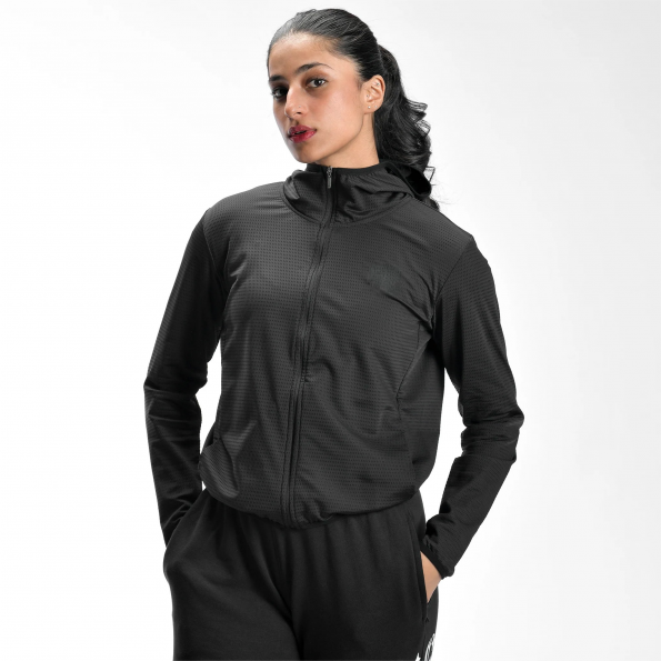 Athletic mesh jacket with zip-up front in USA