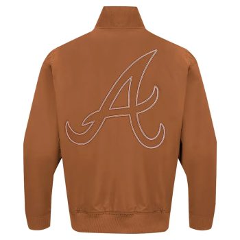paint the city varsity braves jacket