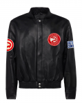 Shop Atlanta Hawks Full Leather Jacket