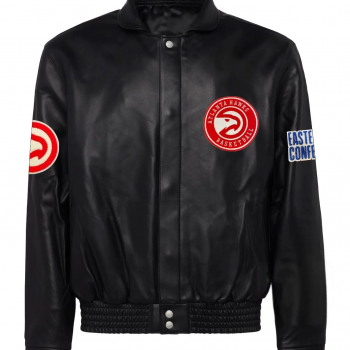 Shop Atlanta Hawks Full Leather Jacket