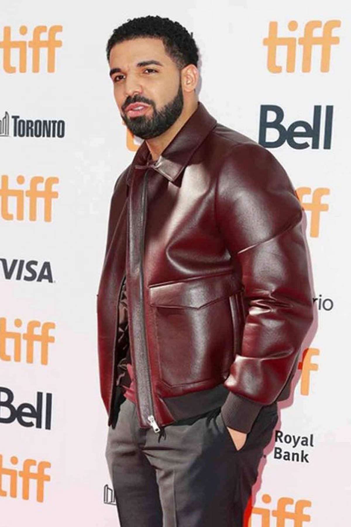Aubrey-Drake-Graham-Jacket-595x793-1 Decant Leather Jacket Worn by Aubrey Drake Graham in United state market