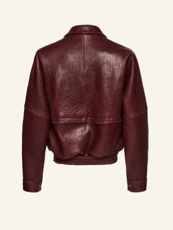 Barbara Palvin Celebrity Style Leather Jacket