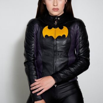 Fashion bat women leather jacket in USA