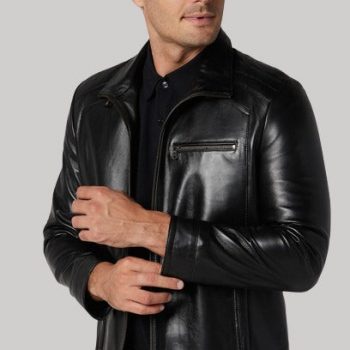 Timeless Bernie Classic Black Leather Jacket in USA market