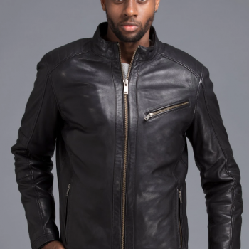 Best-Quality Black Round Neck Decant Jacket For Men’s in uk