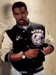 Shop Beverly Hills Cop Eddie Murphy Black Varsity Jacket