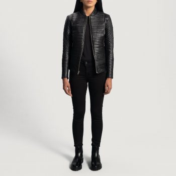 Biker style leather jacket  in USA