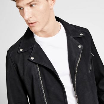 Biker YORBAX Leather Jacket in uk