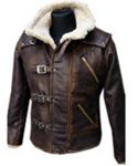 Shop BJ Blazkowicz Wolfenstein New Order Faux Shearling Leather Jacket