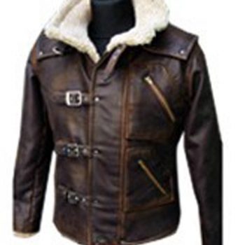 Shop BJ Blazkowicz Wolfenstein New Order Faux Shearling Leather Jacket